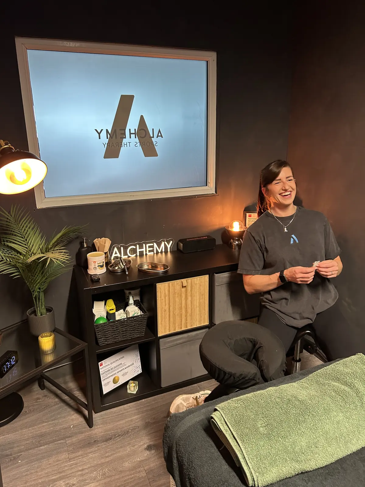 Sapphire, neuromuscular therapist at Alchemy, Ballymena